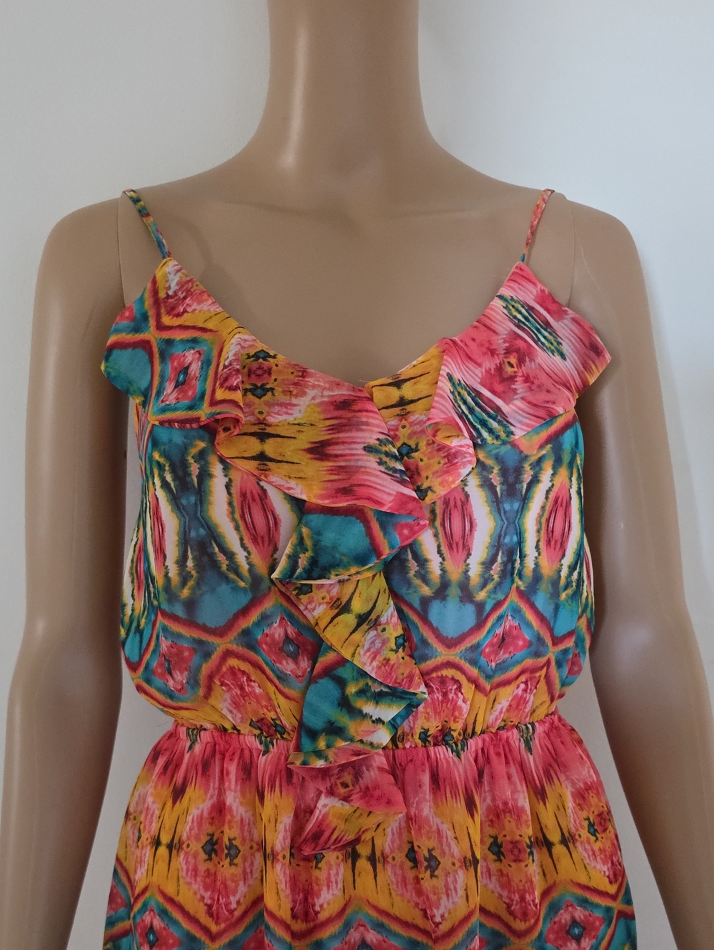 Windsor Multicolor One Shoulder Dress Size Small - Picture 2 of 6